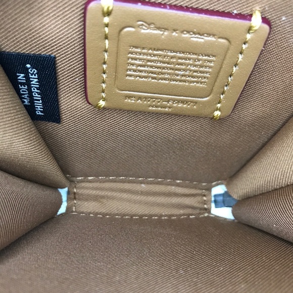 Limited Edition Coach x Disney Mickey Mouse Ears Zip Around Coin Purse Bag - Picture 8 of 9